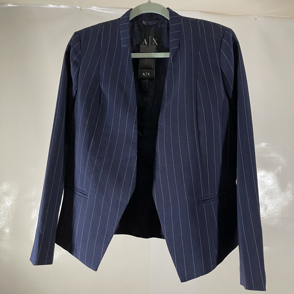 Armani Exchange Striped Suit Size 8